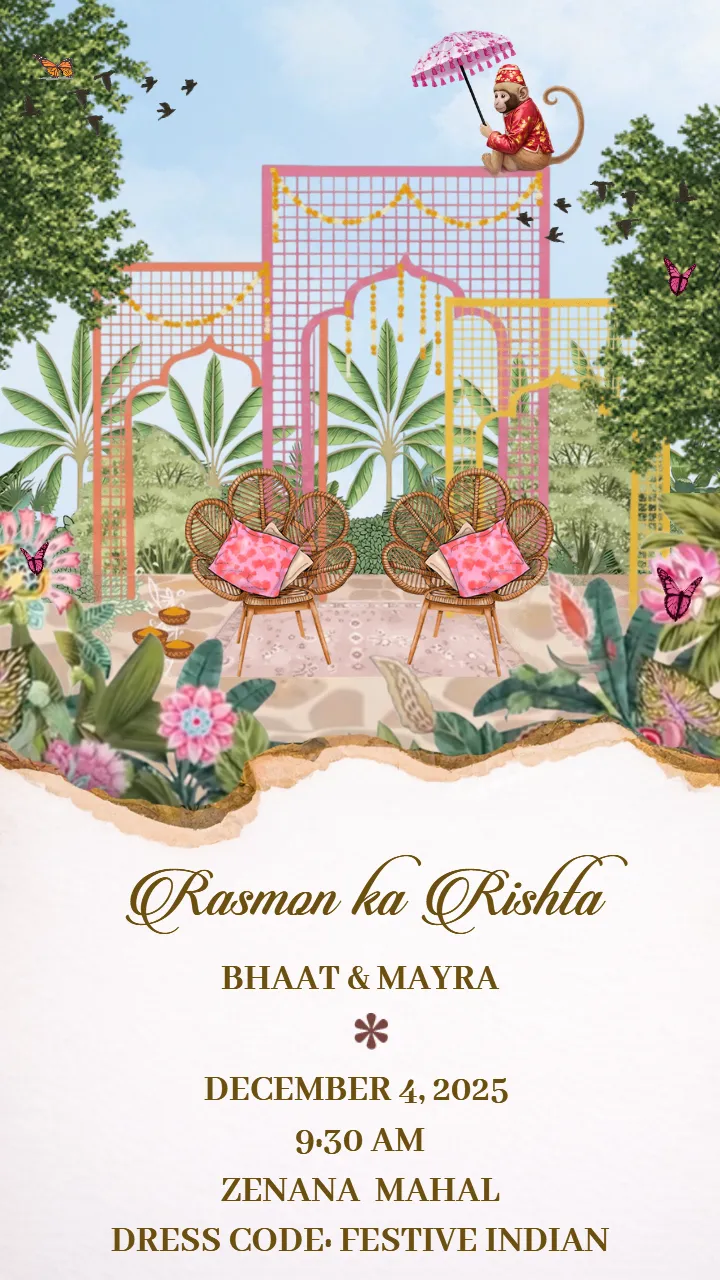 Premium Wedding Invitation Video Royal Rajwadi Look