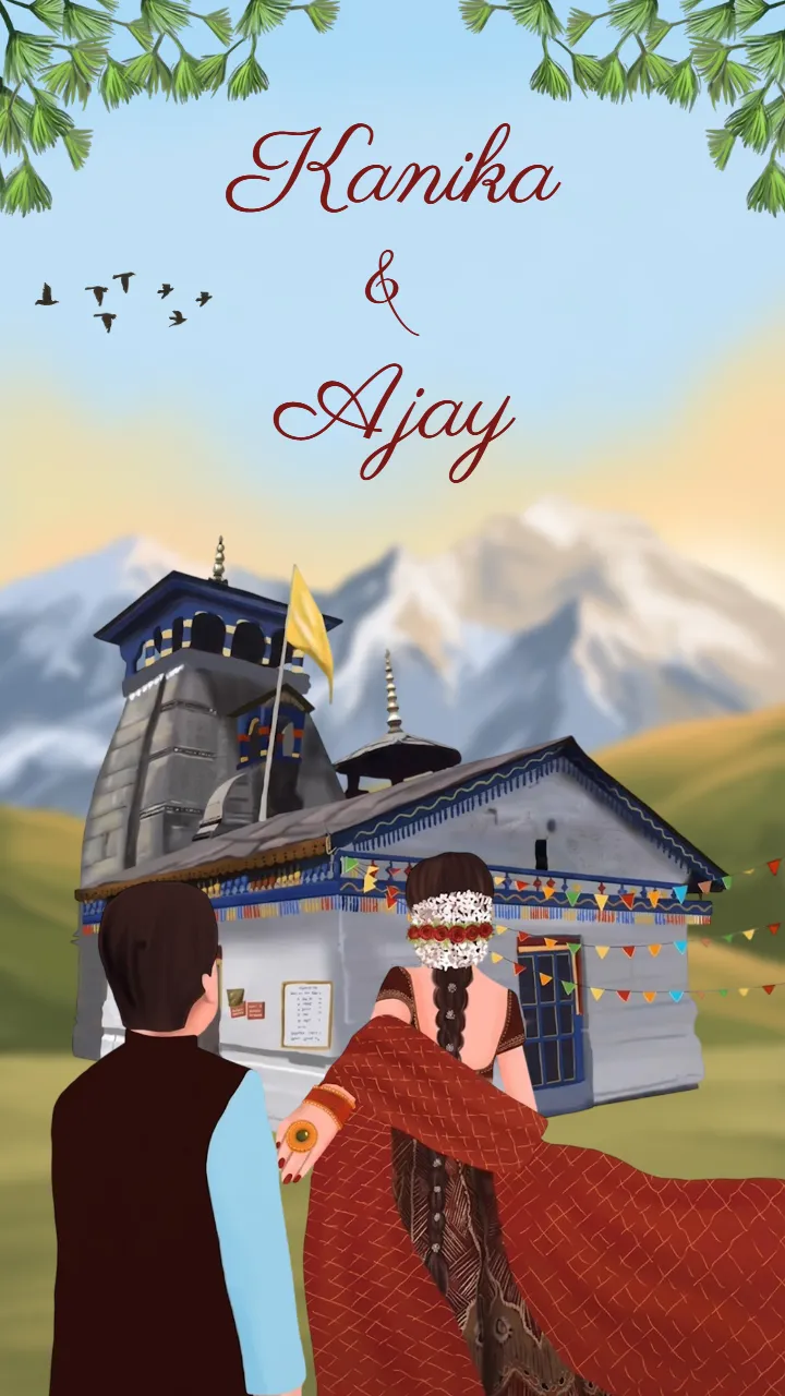 Pahadi Wedding Invitation Video for Mountain Weddings