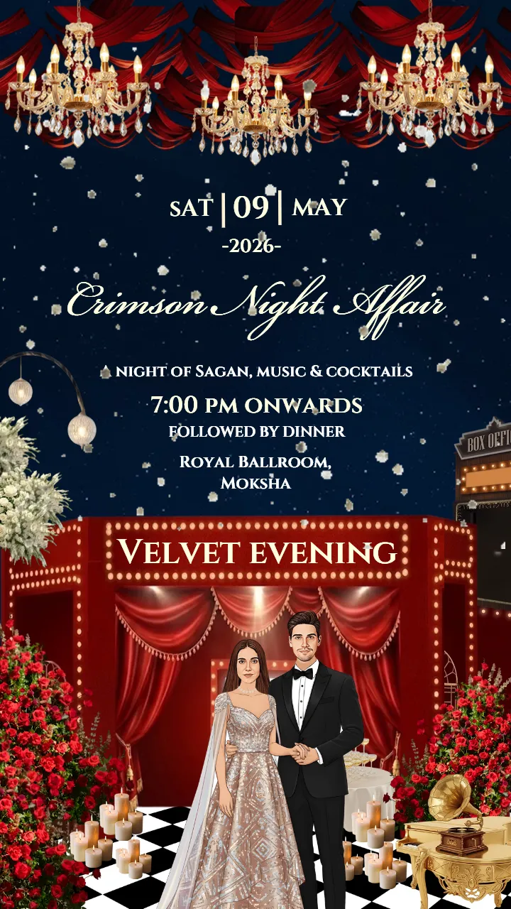 Wedding Invitation Video Luxury Wedding Celebration Theme