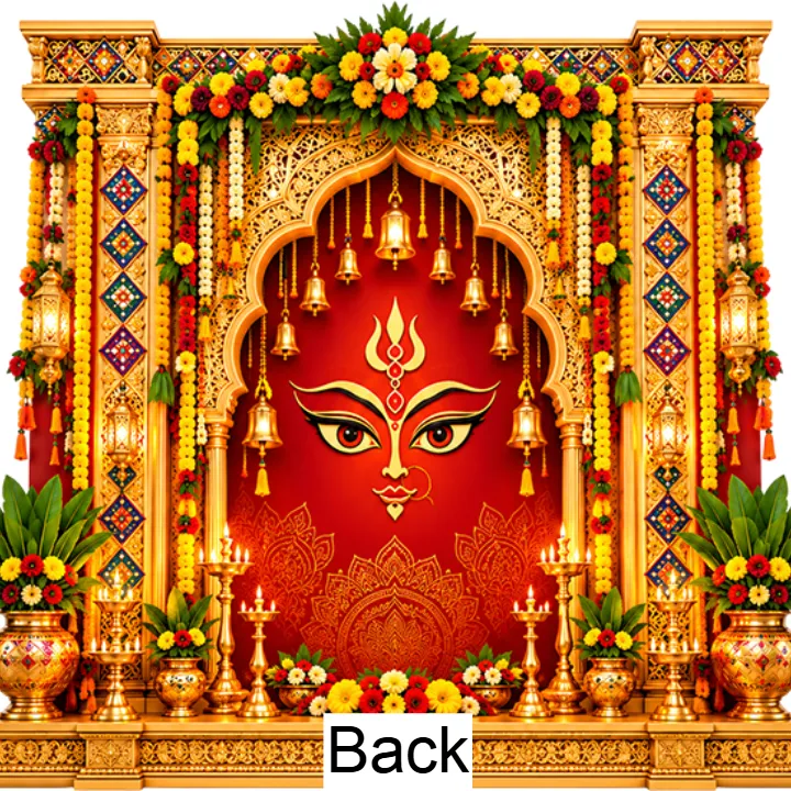 Navratri 3D Mandap Design Ideas for Community Events