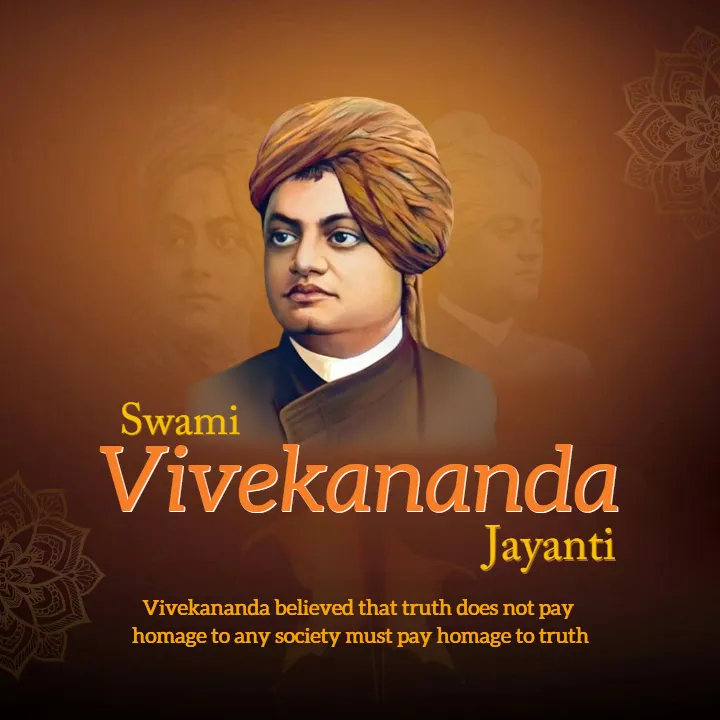 Swami Vivekananda Jayanti Image for WhatsApp Post