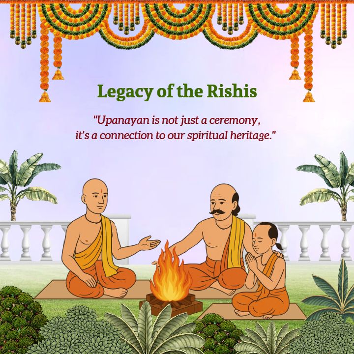 Upanayan ceremony Quotes Template in english classic touch