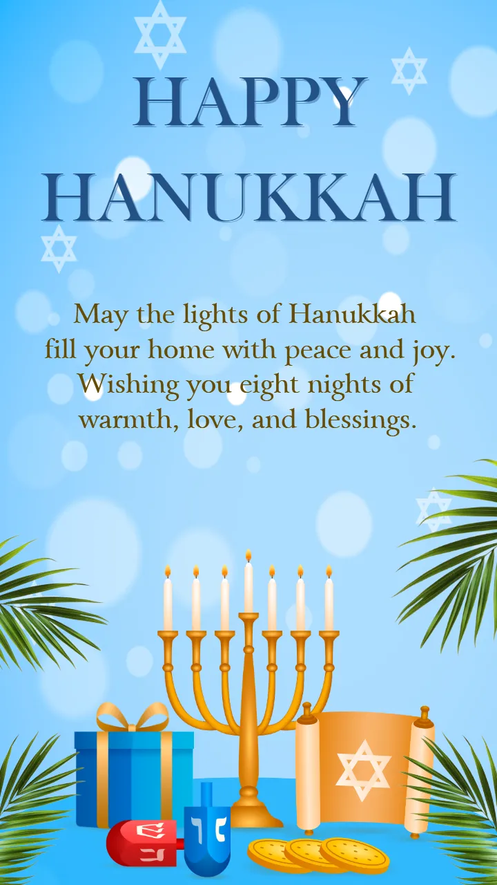 Happy Hanukkah Template online Custom for Events