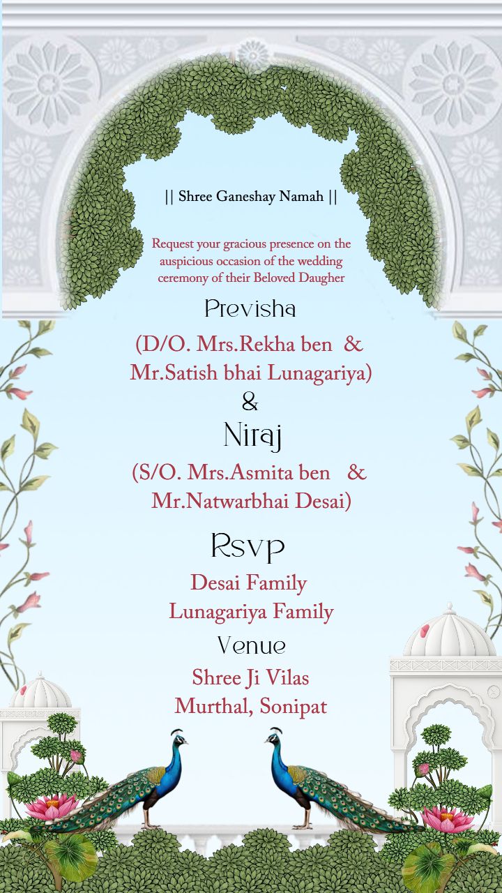 Romantic Video Invite for Wedding Announcement