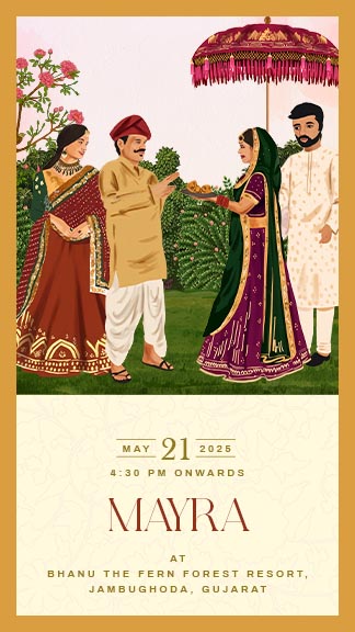 Royal Theme Wedding Invitation Video with Elephant