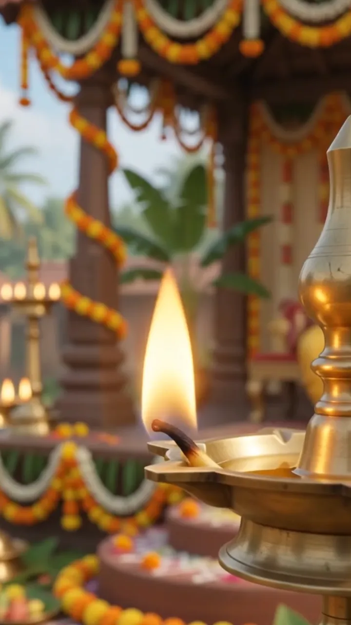 3D Thiruvonam Festival Invitation Video