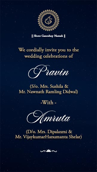 Wedding Reception Invitation Template