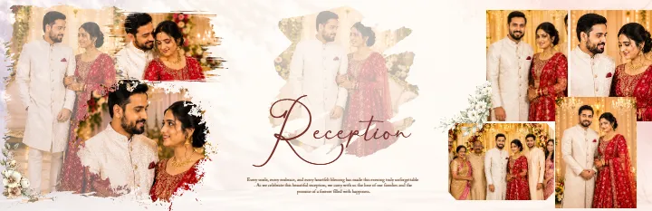 Wedding Album PSD Modern Couple Ceremony Memory Design