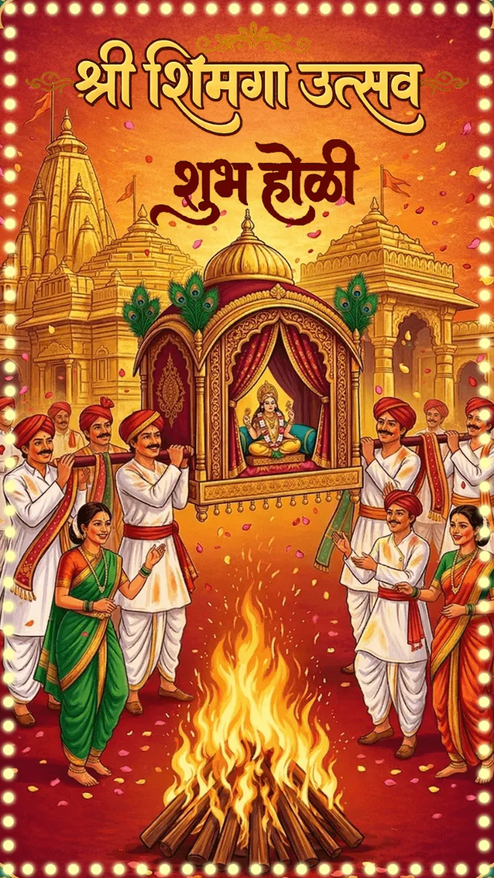 Shree Shimga Utsav Wishes in Hindi Design 2026 Free Online