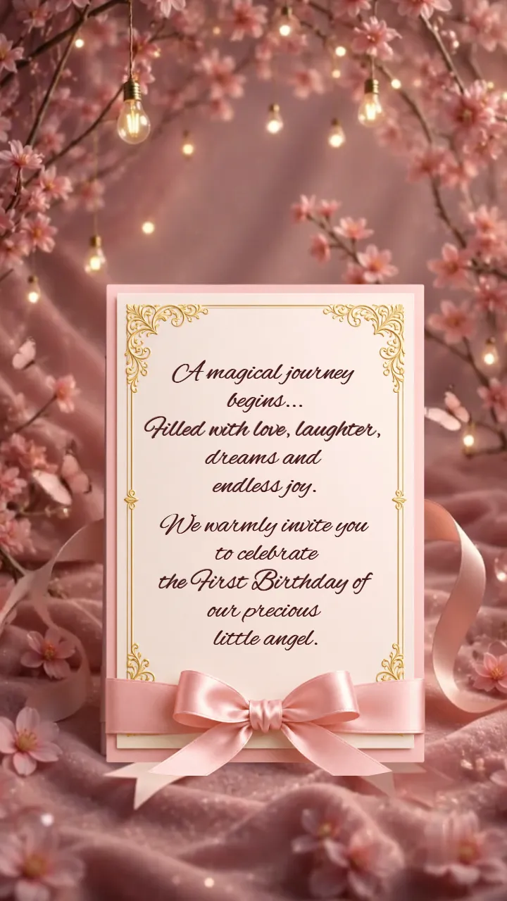 3d Birthday Invitation Video For Girl Magical Garden Theme