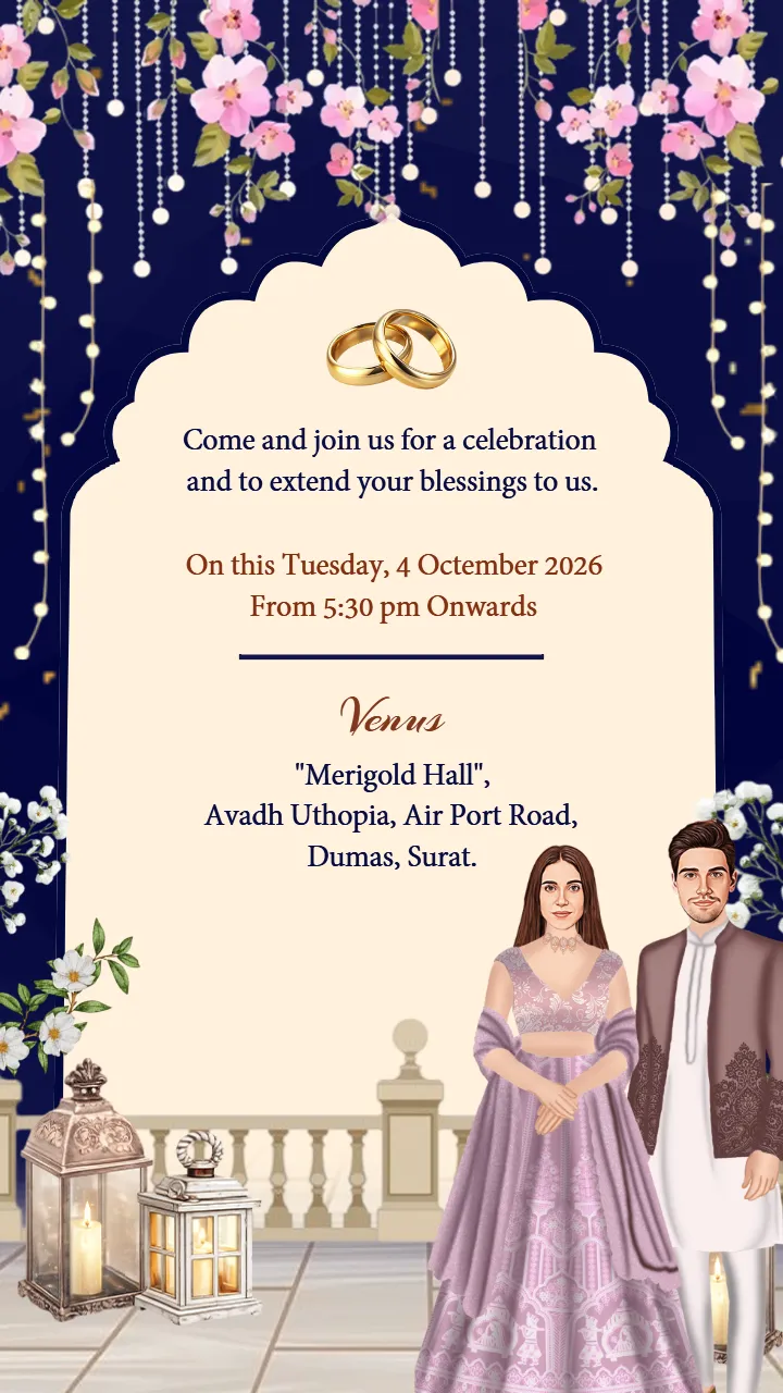 Engagement Ceremony Video with Royal Garden Theme
