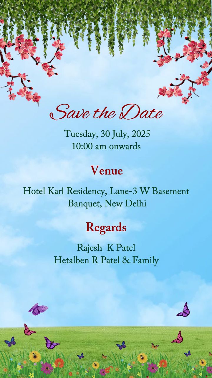 Floral Baby Shower Invitation Video Design with Couple Theme
