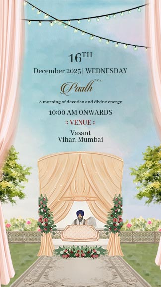Vibrant Indian Wedding Invitation Template