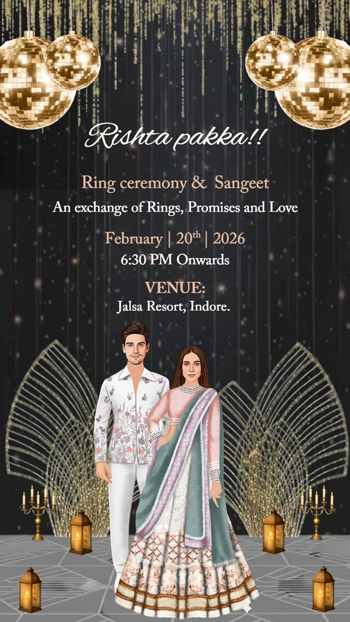 Wedding Invitation Card for Grand Royal Indian Weddings