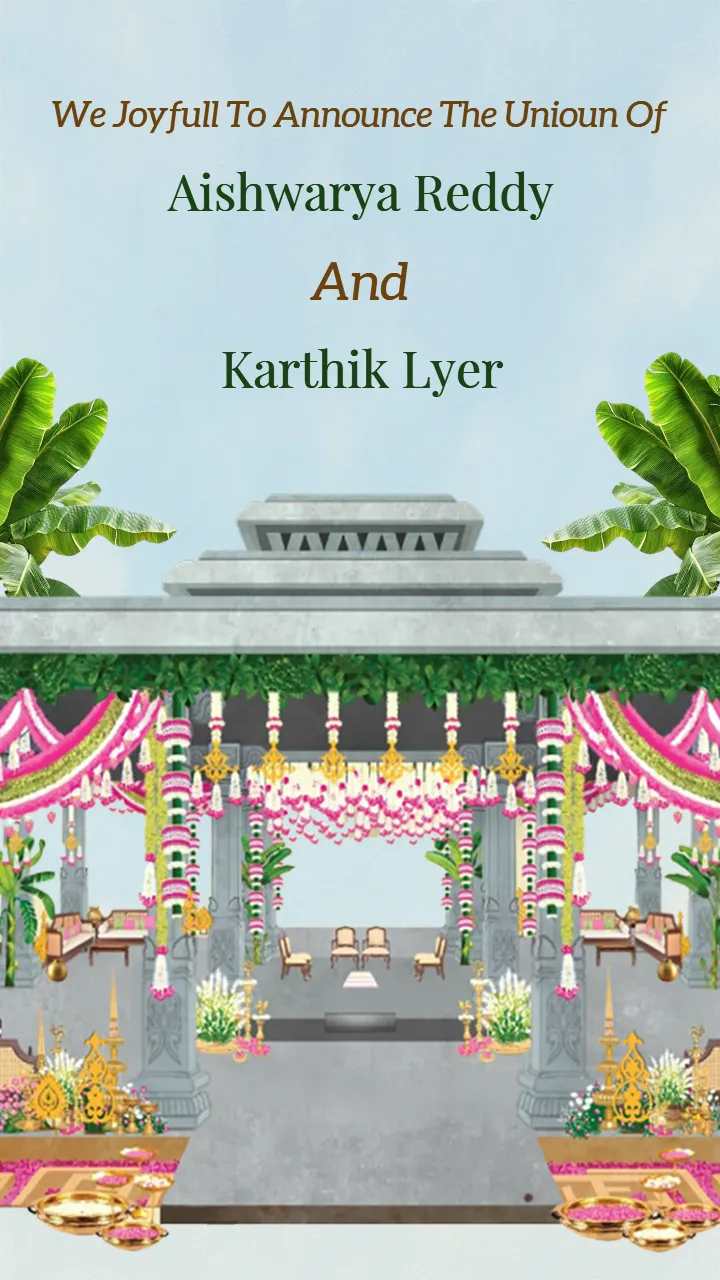 Elegant Tamil Wedding Invitation Template for Your Big Day