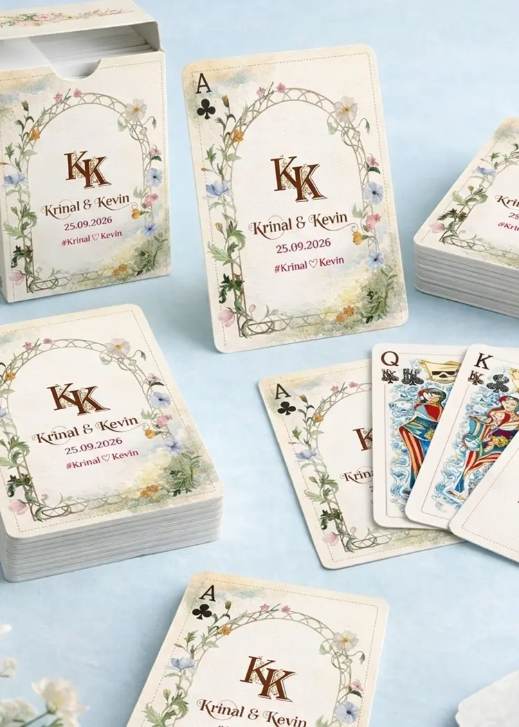 Unique Playing Cards for Wedding Favors for Special Day