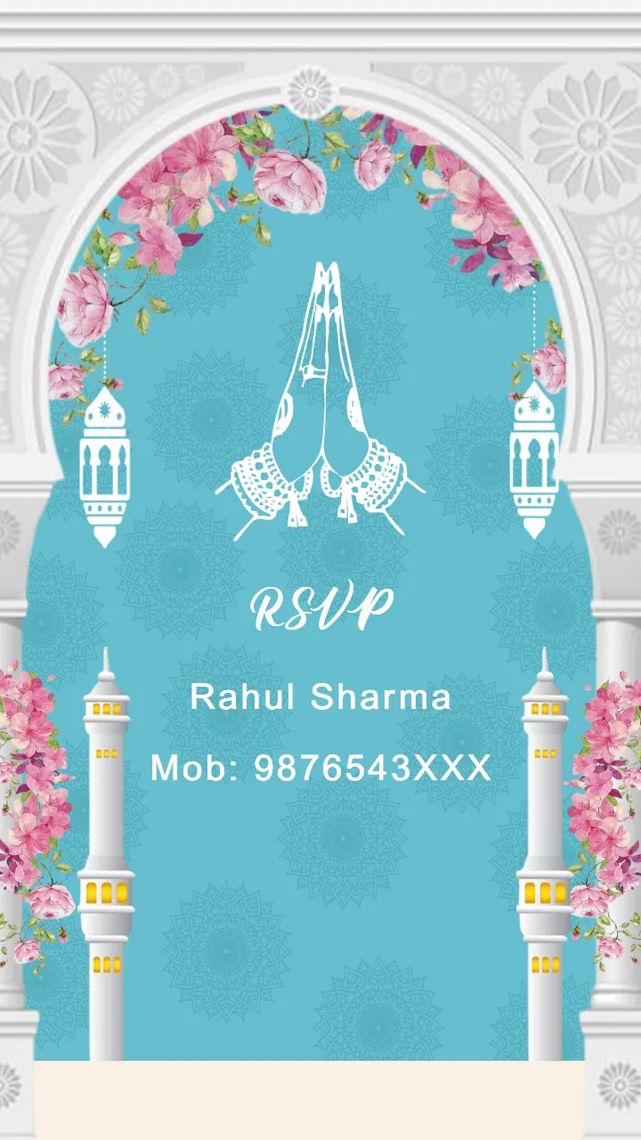 Islamic Wedding Invitation Video for Modern Muslim Couple