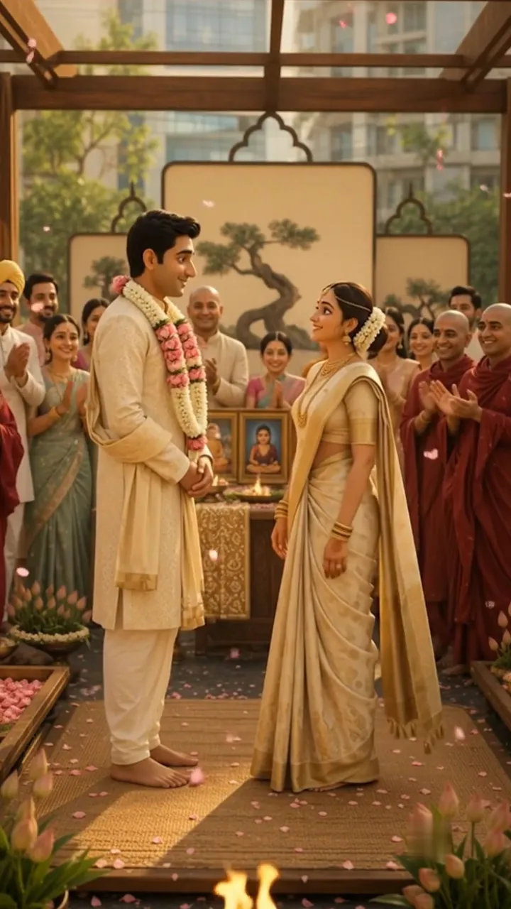 3D Buddhist Wedding Invitation Video for Sacred Weddings