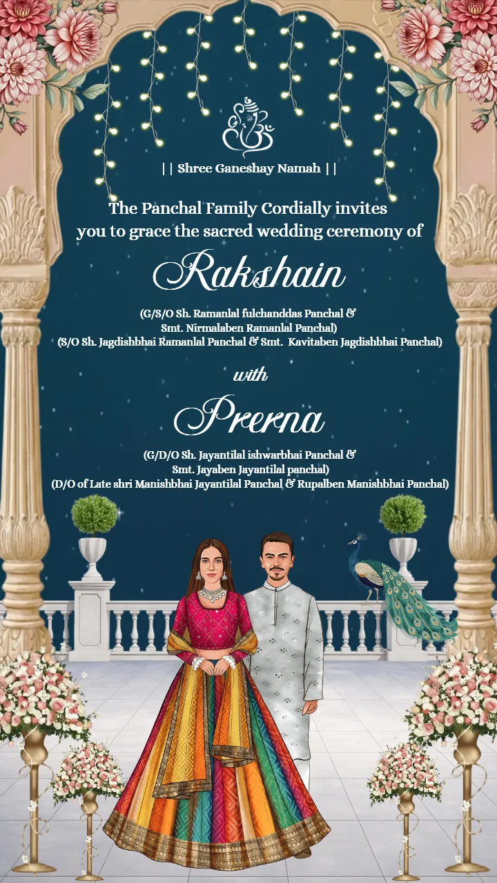 Wedding Invitation Video Traditional Gujarati Style