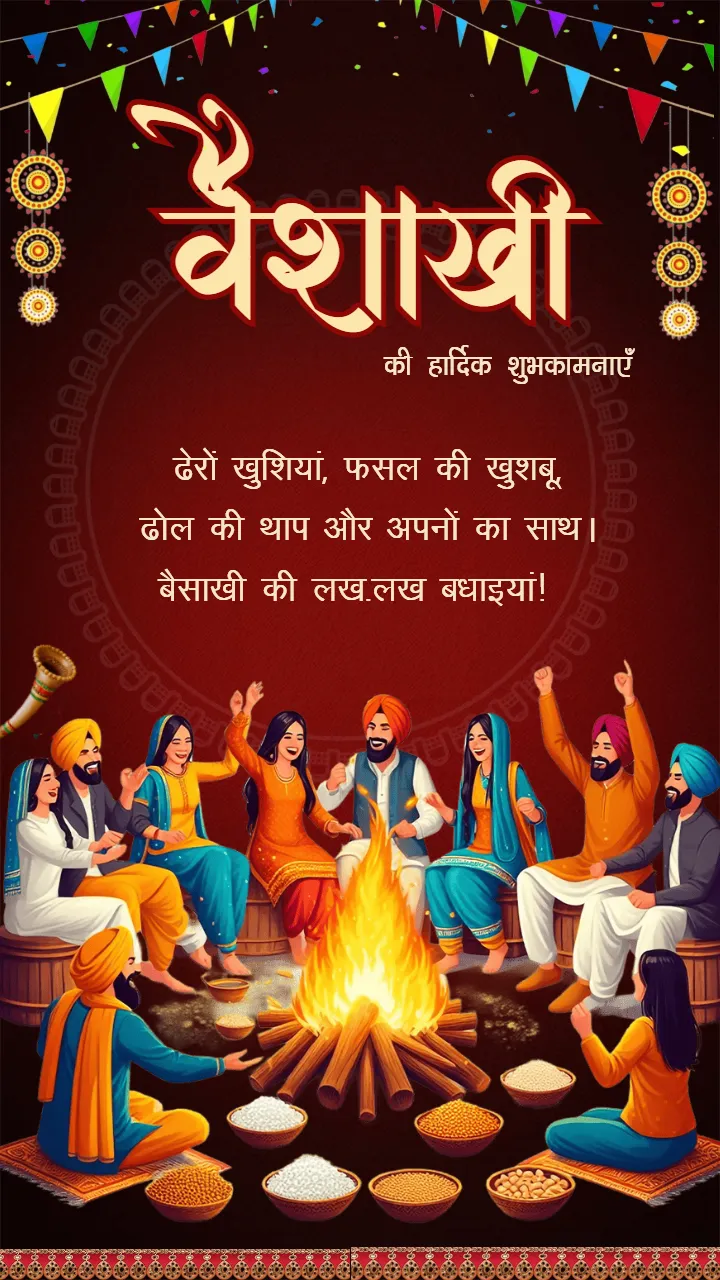 Top Happy Vaisakhi Wishes in Hindi HD for Social Sharing