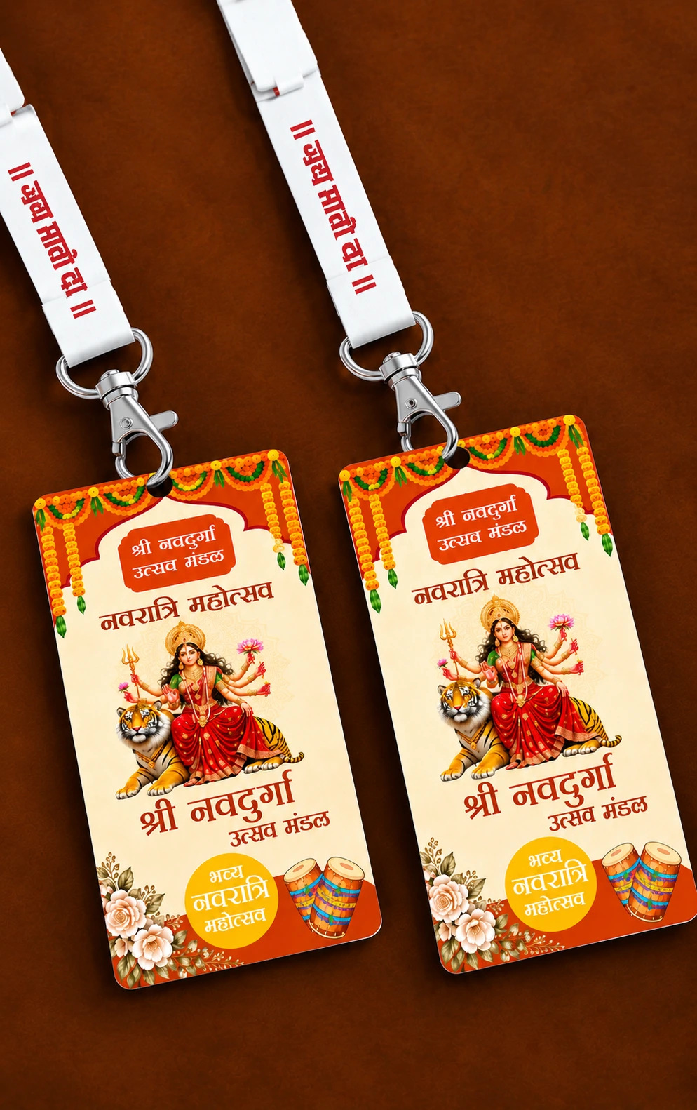 Navratri Identity Card Design for Mandal and Garba Events