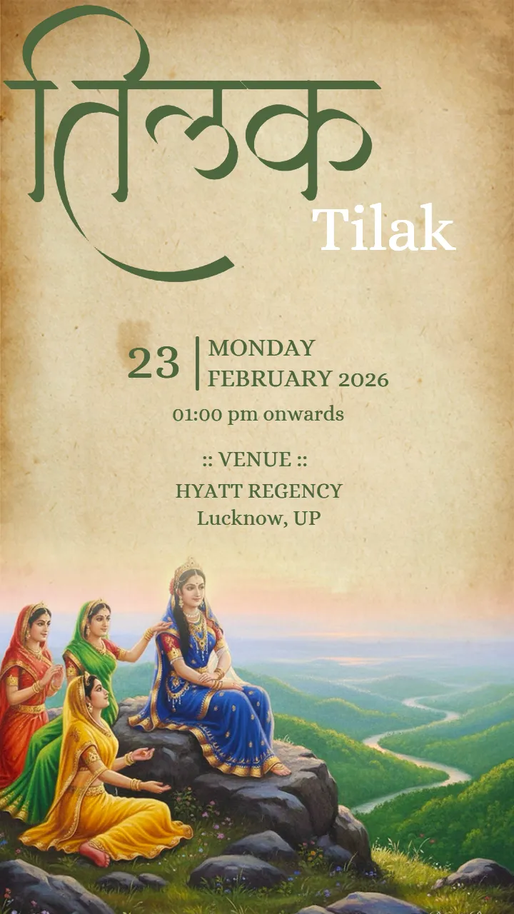 Wedding Invitation Video With Royal Hindu Theme