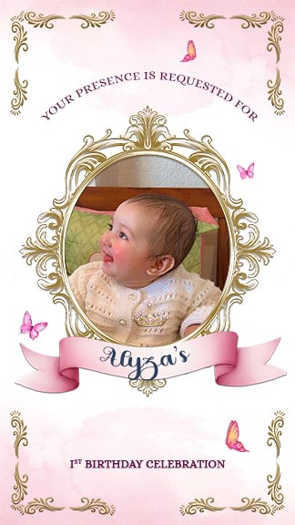 Magical 1st Birthday Invitation Card For Your Prince