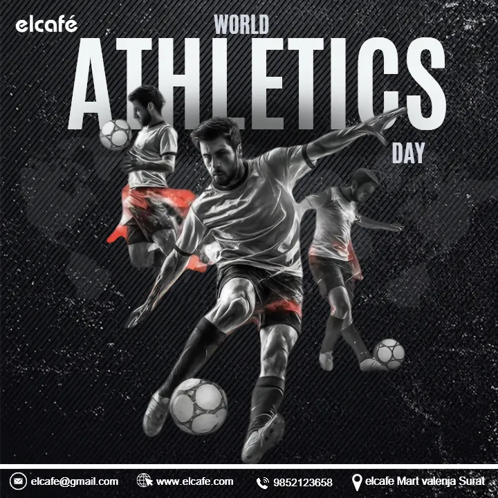 World Athletics Day Branding Post Design for Sports Events
