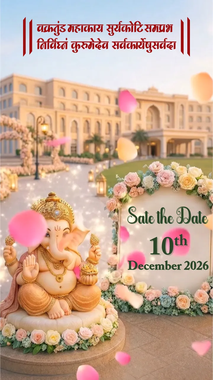 3D Engagement Save The Date Video Cinematic Royal Style