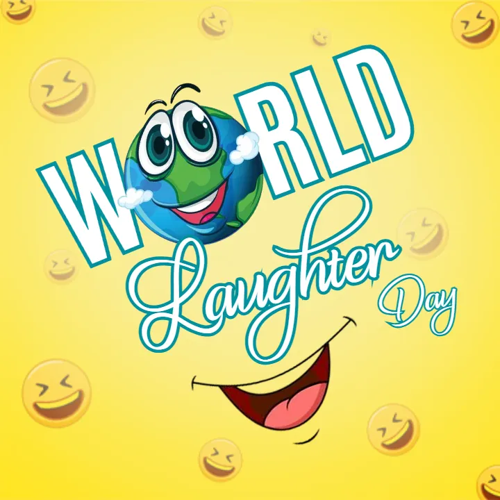 Happy World Laughter Day Poster in English for Everyone