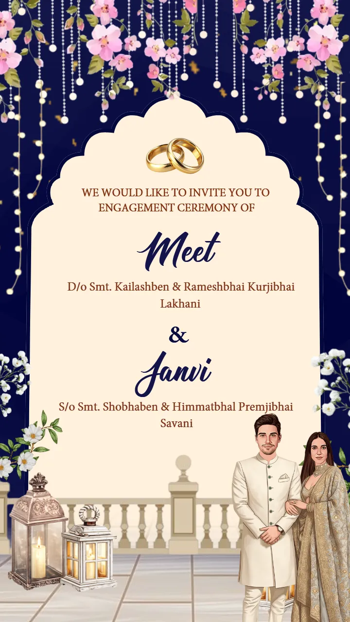 Engagement Ceremony Video with Royal Garden Theme