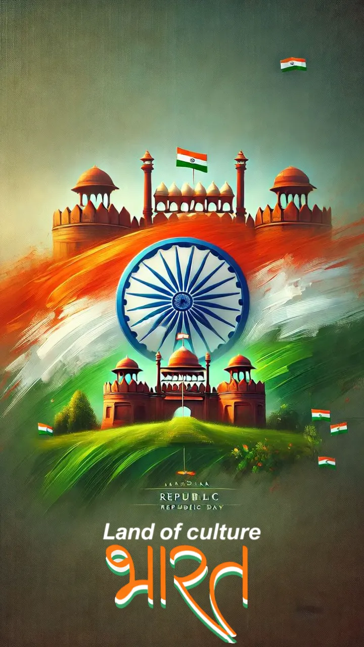 Republic Day Status Video Download with Red Fort Theme