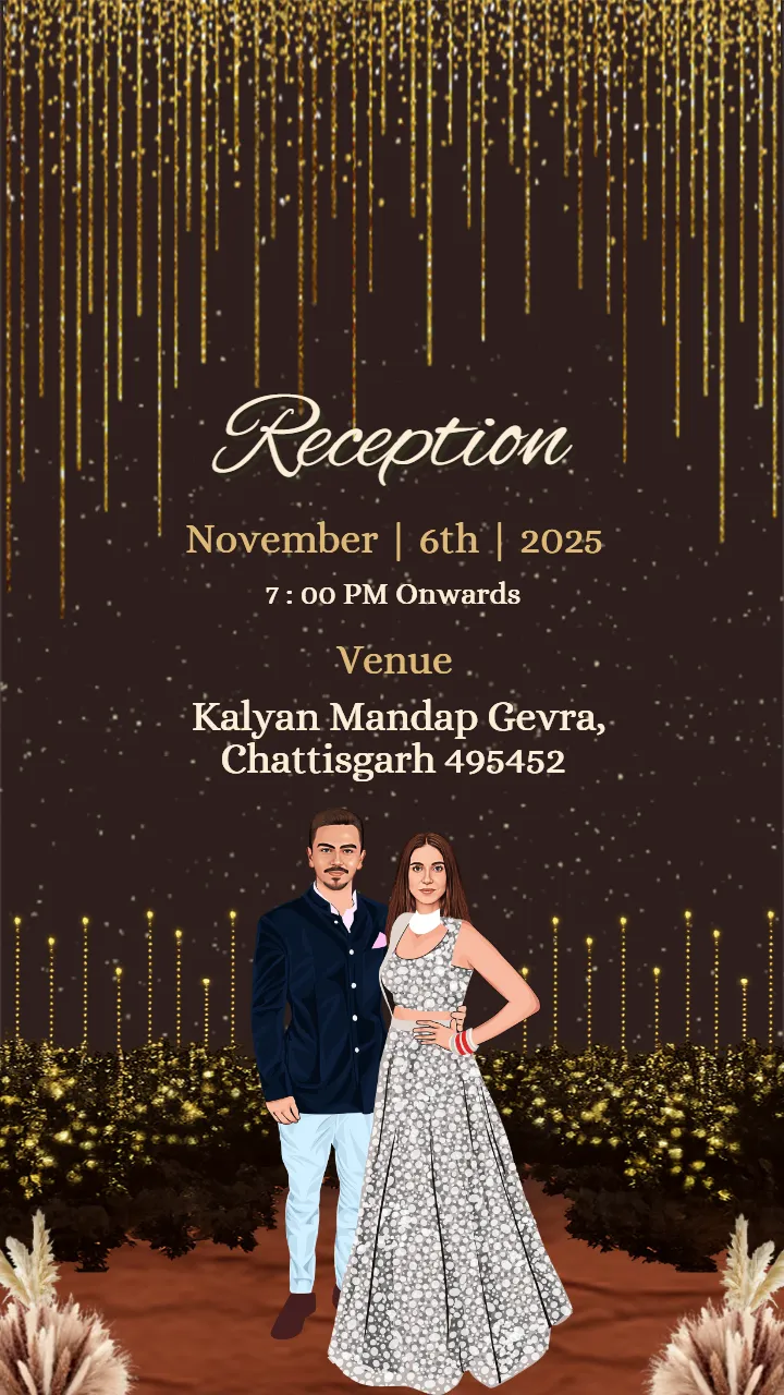 wedding invitation video in royal Indian style