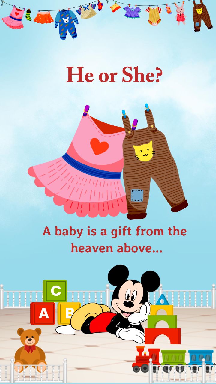 Pregnancy Announcement Animation Video with Mickey Theme