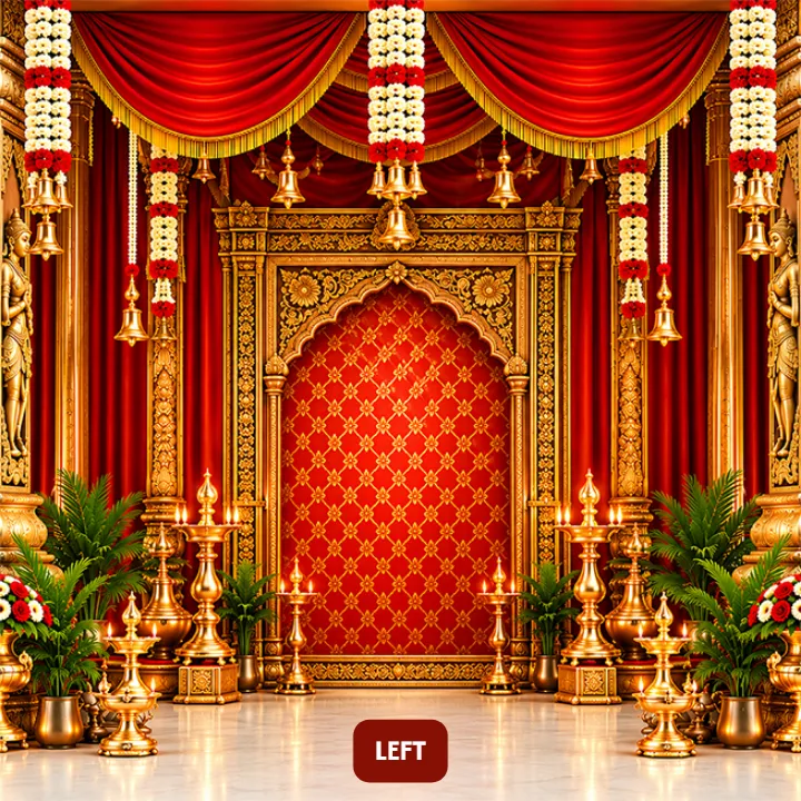Navaratri 3D Mandap Design for Garba and Puja Events