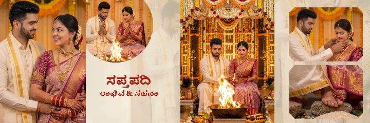 South Indian Wedding PSD Album in Kannada Design for Memory