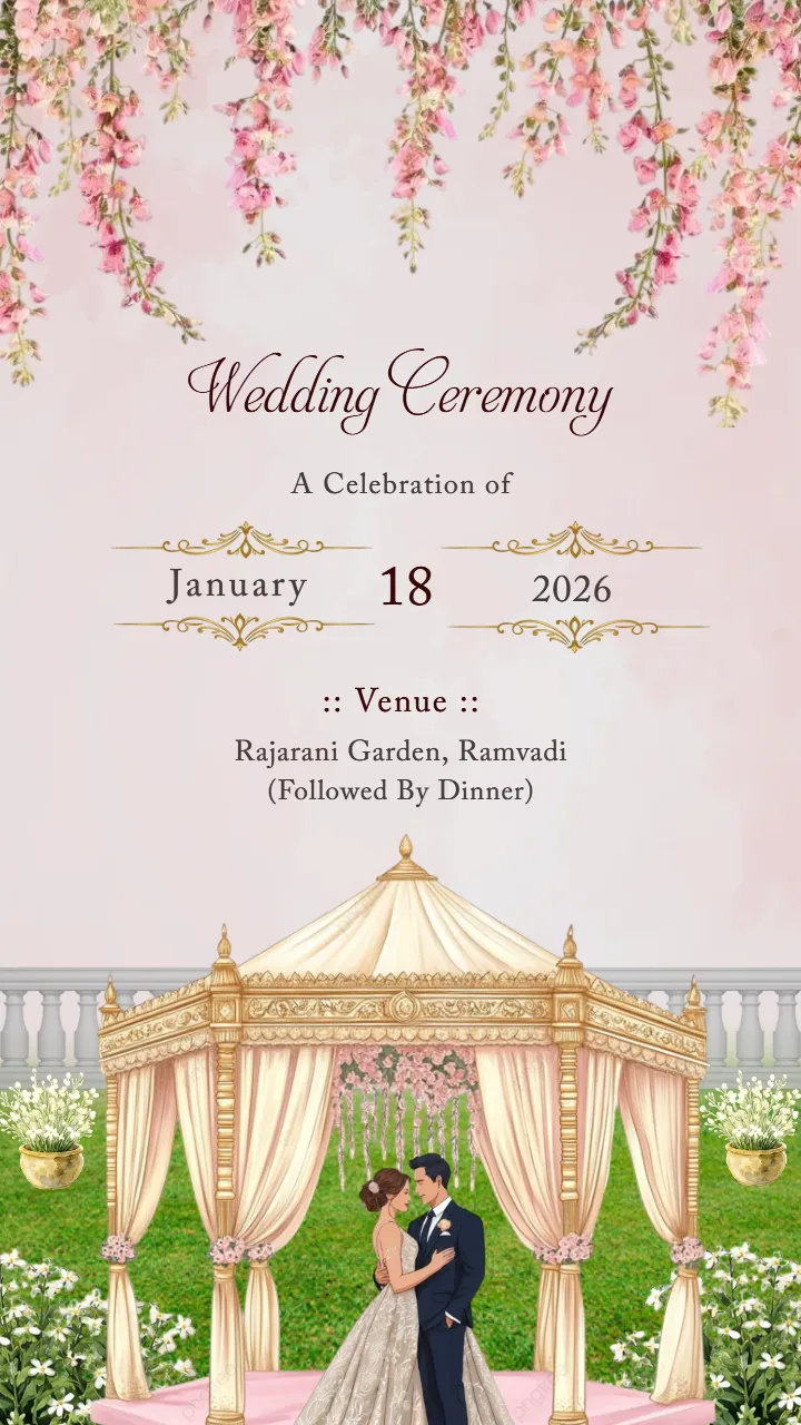 Wedding Invitation Video for Classic Wedding Celebration