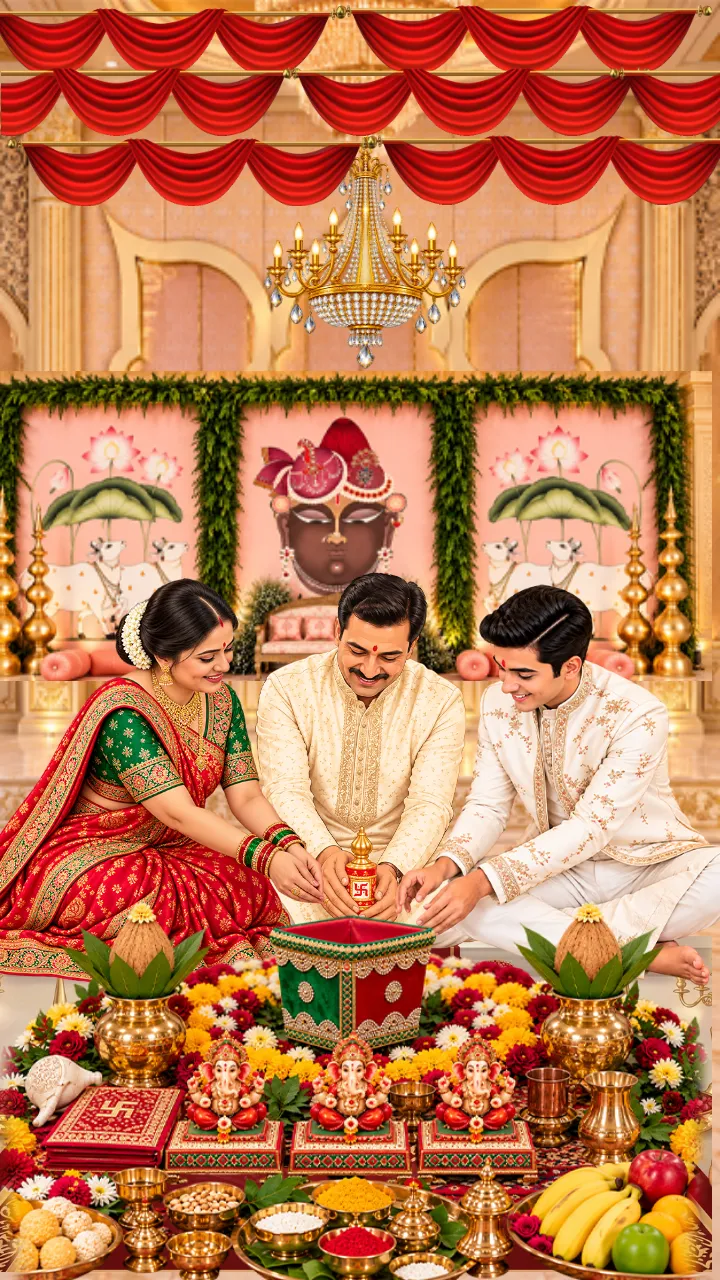 Gujarati Wedding Invitation Video for a Divine Krishna Theme