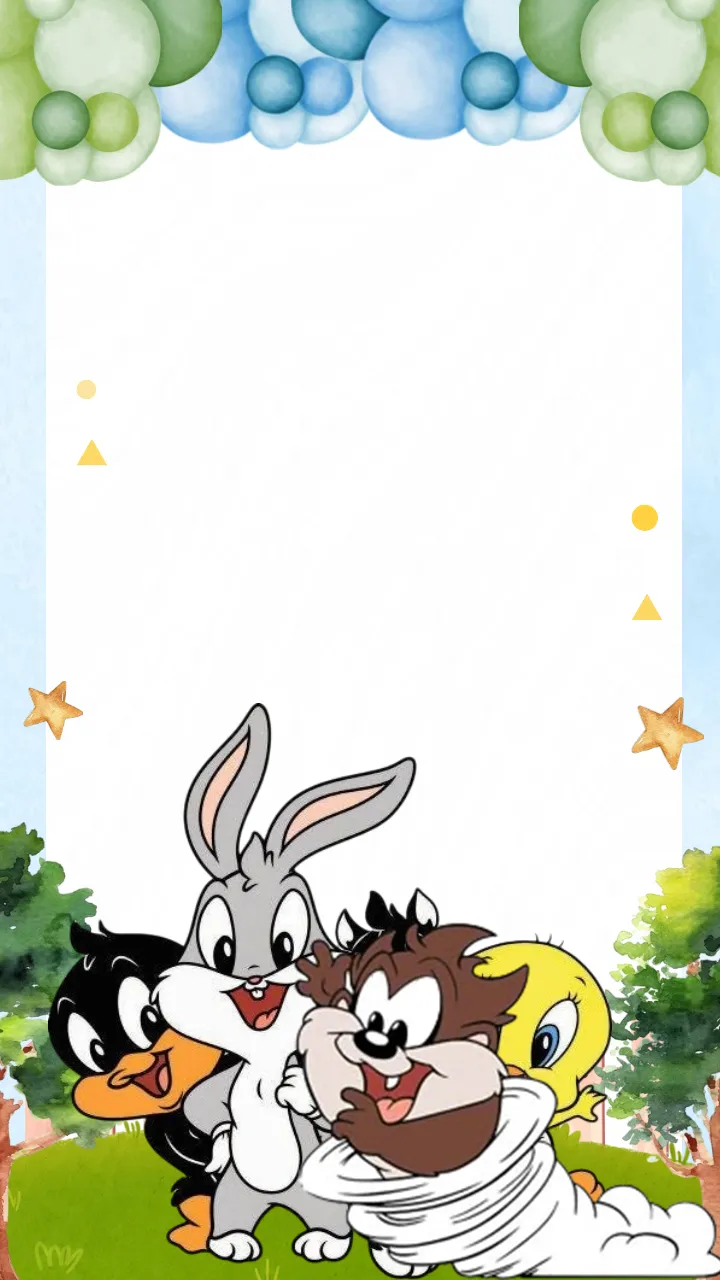 Birthday Invitation Video with Pastel Cartoon Theme