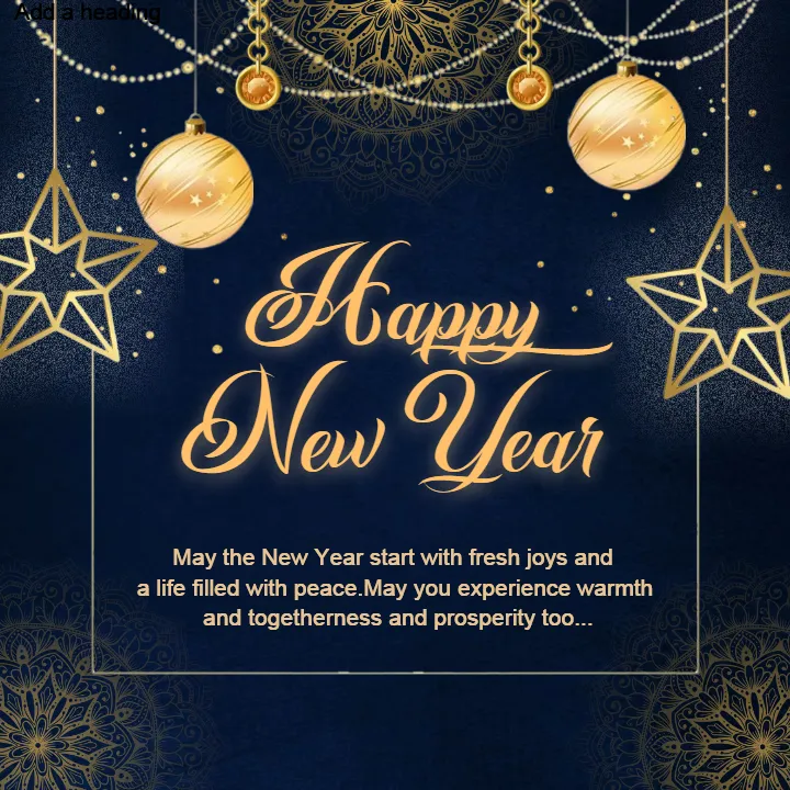 Happy New Year Wishes Template to Share Joy and Greetings