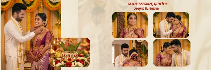South Indian Wedding PSD Album in Kannada Design for Memory
