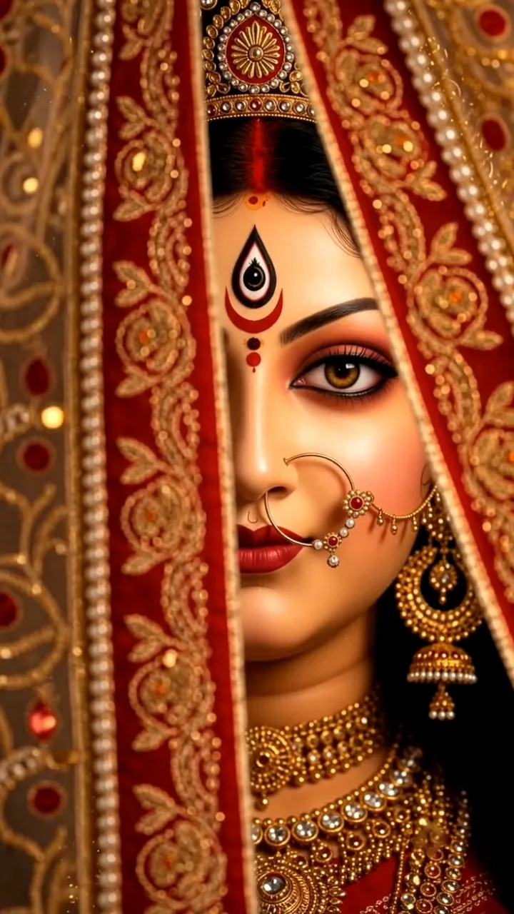 Happy Navratri 3D Status Video for Social Media Sharing