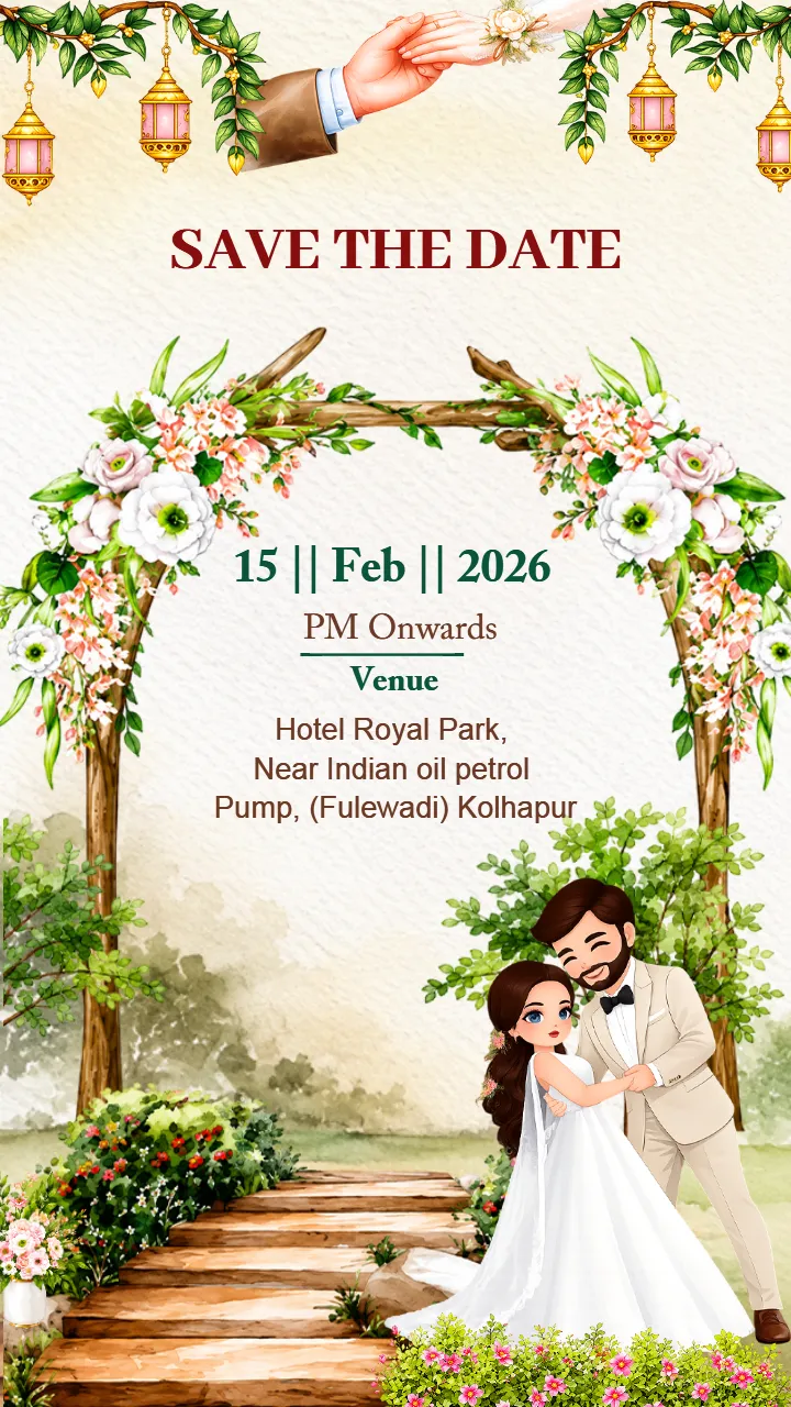 Engagement Invitation Video Premium Save Date Calendar Style