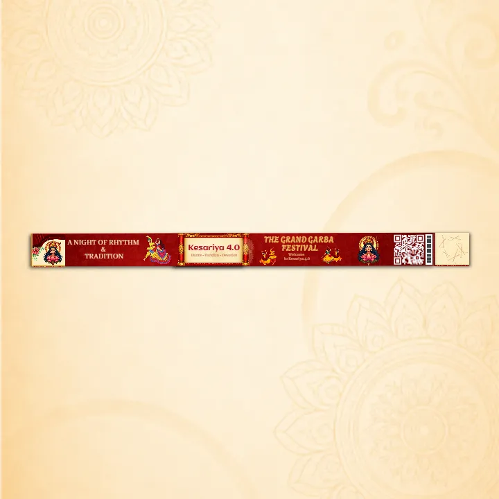Dandiya Raas Wristband Design for Specific Garba Group