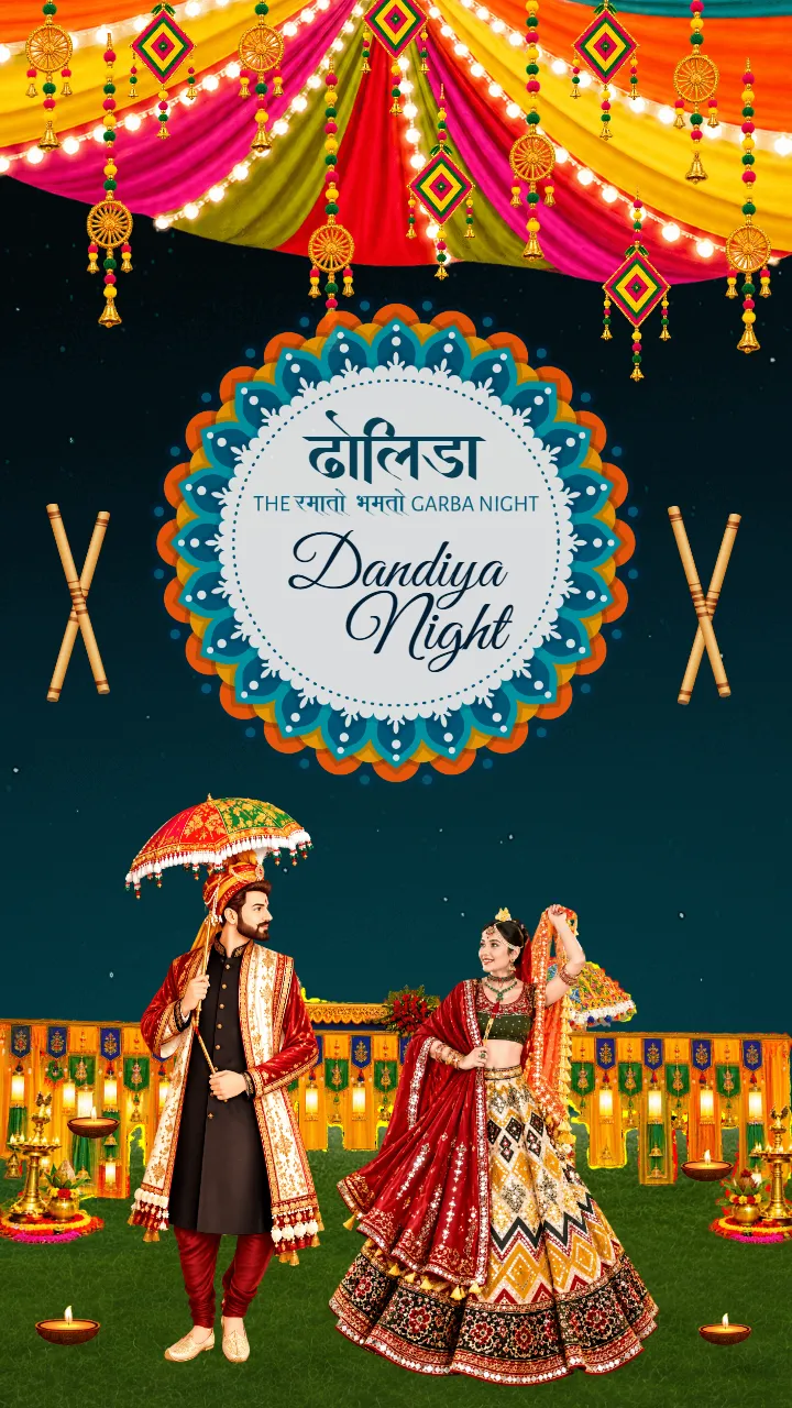 Garba Invitation Video for Dandiya and Fun