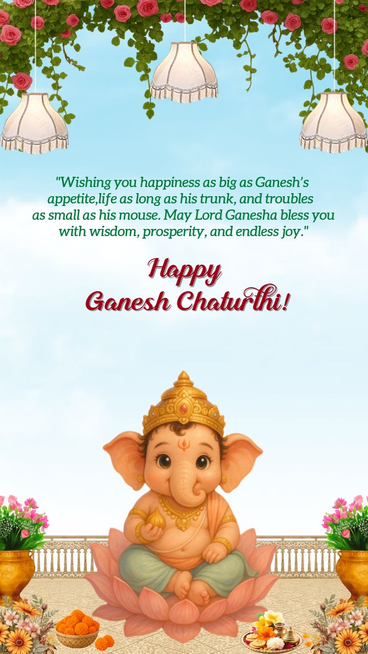 Ganesh Chaturthi Aarti Status Video Download in 2025