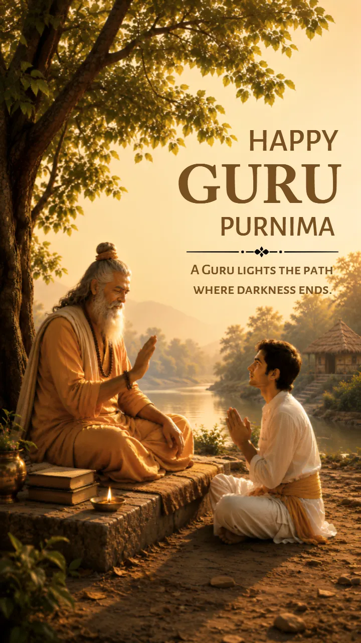 Guru Purnima Image with Inspiring Festival Online Designs