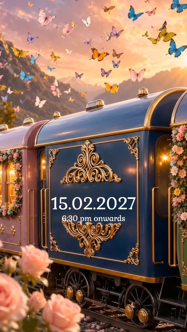 3D Birthday Invitation Video with Royal Train Theme