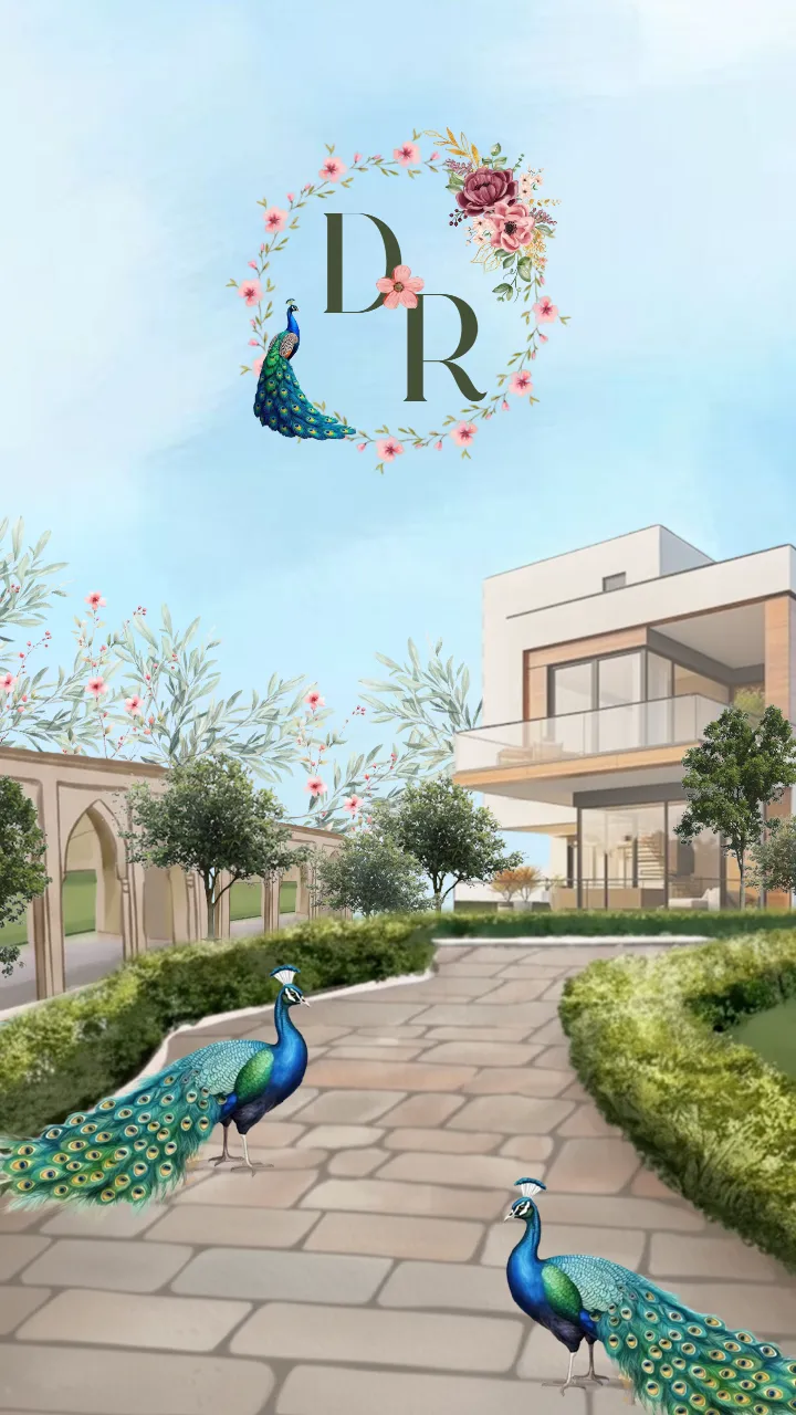 Wedding Invitation Video Online Luxury Garden Style