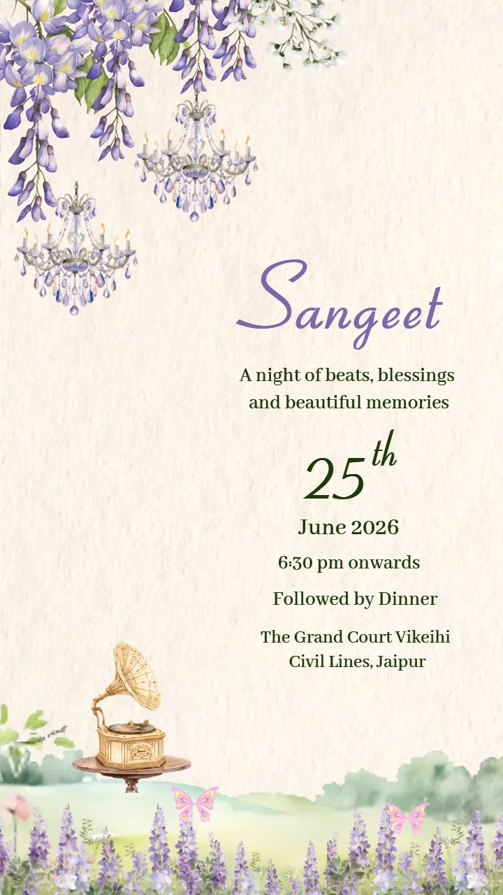 Wedding Invitation Video in English for Your Special Day